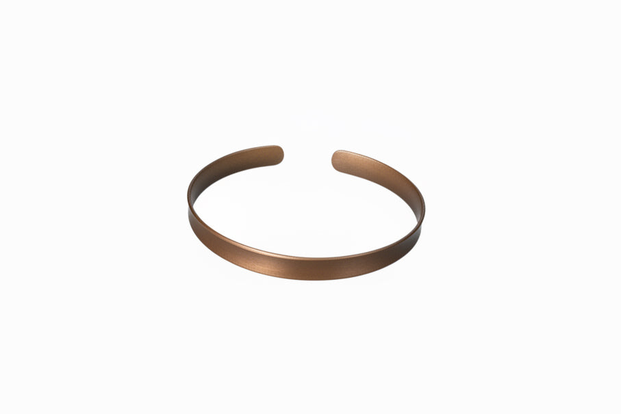 Concave Handmade Copper Bracelet - Rustic