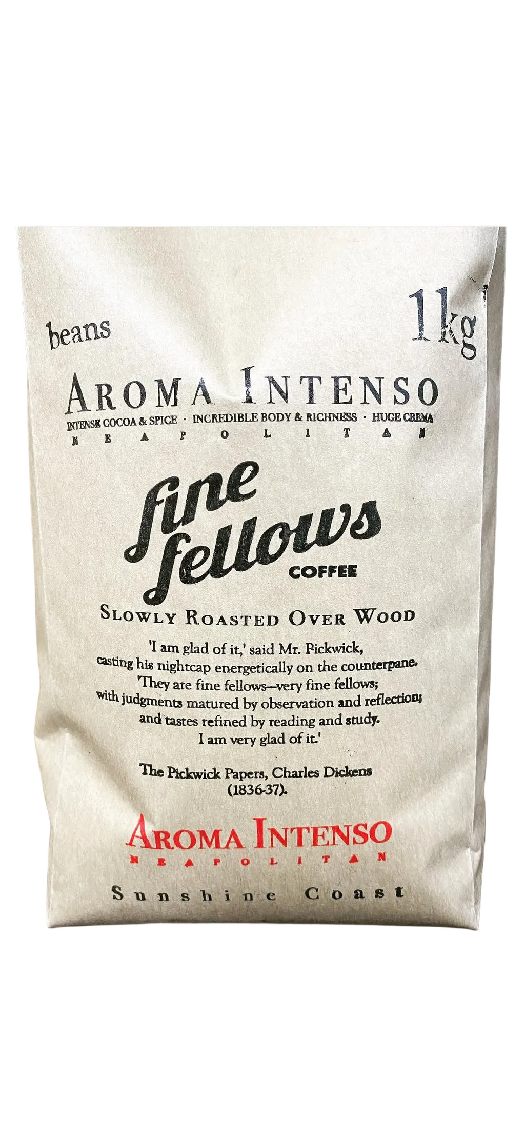 Fine Fellow’s Coffee is locally roasted on the Sunshine Coast.
