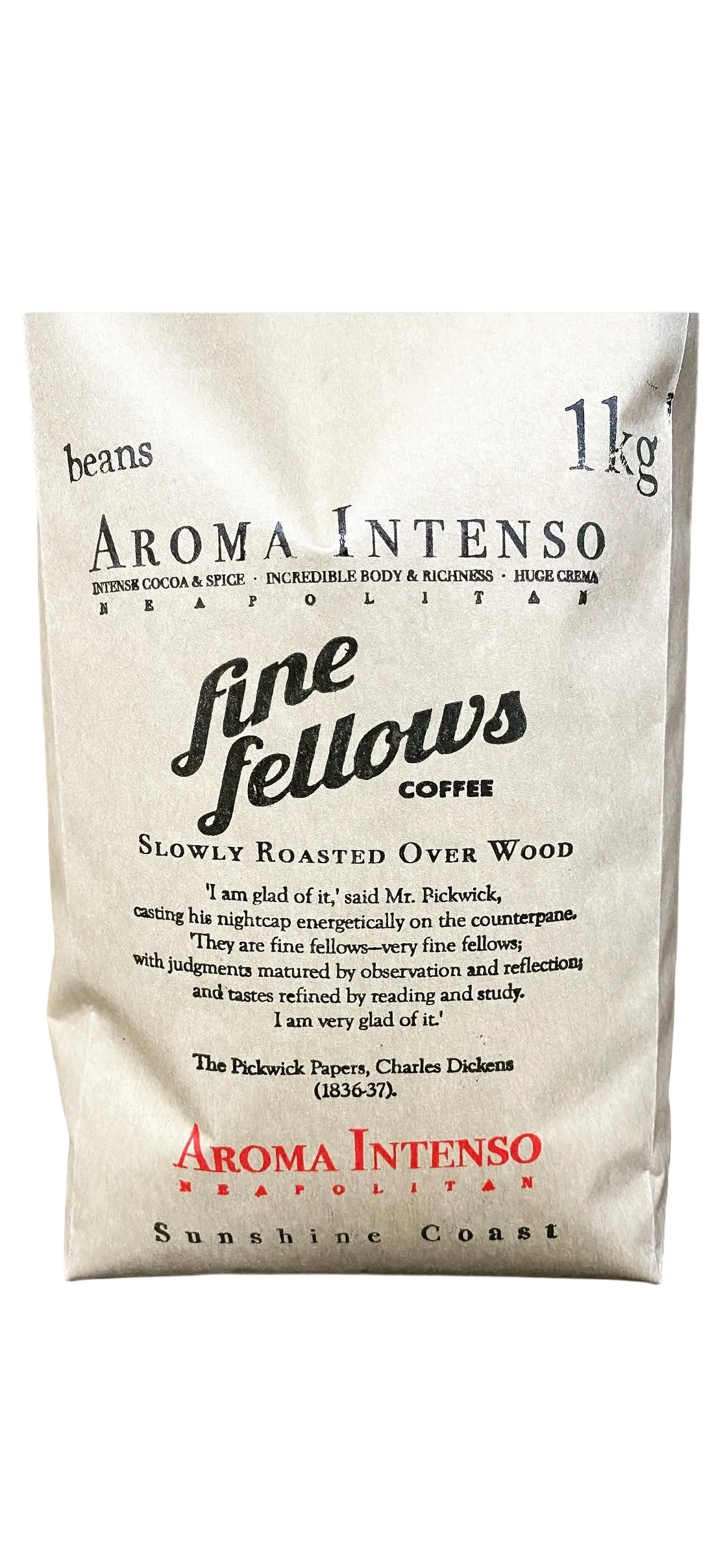 Fine Fellow’s Coffee is locally roasted on the Sunshine Coast.