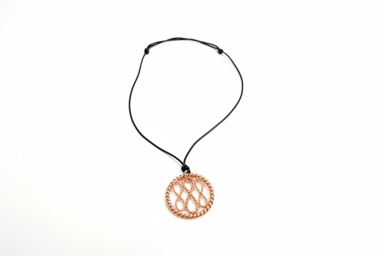Copper Tensor Geometry Pendants