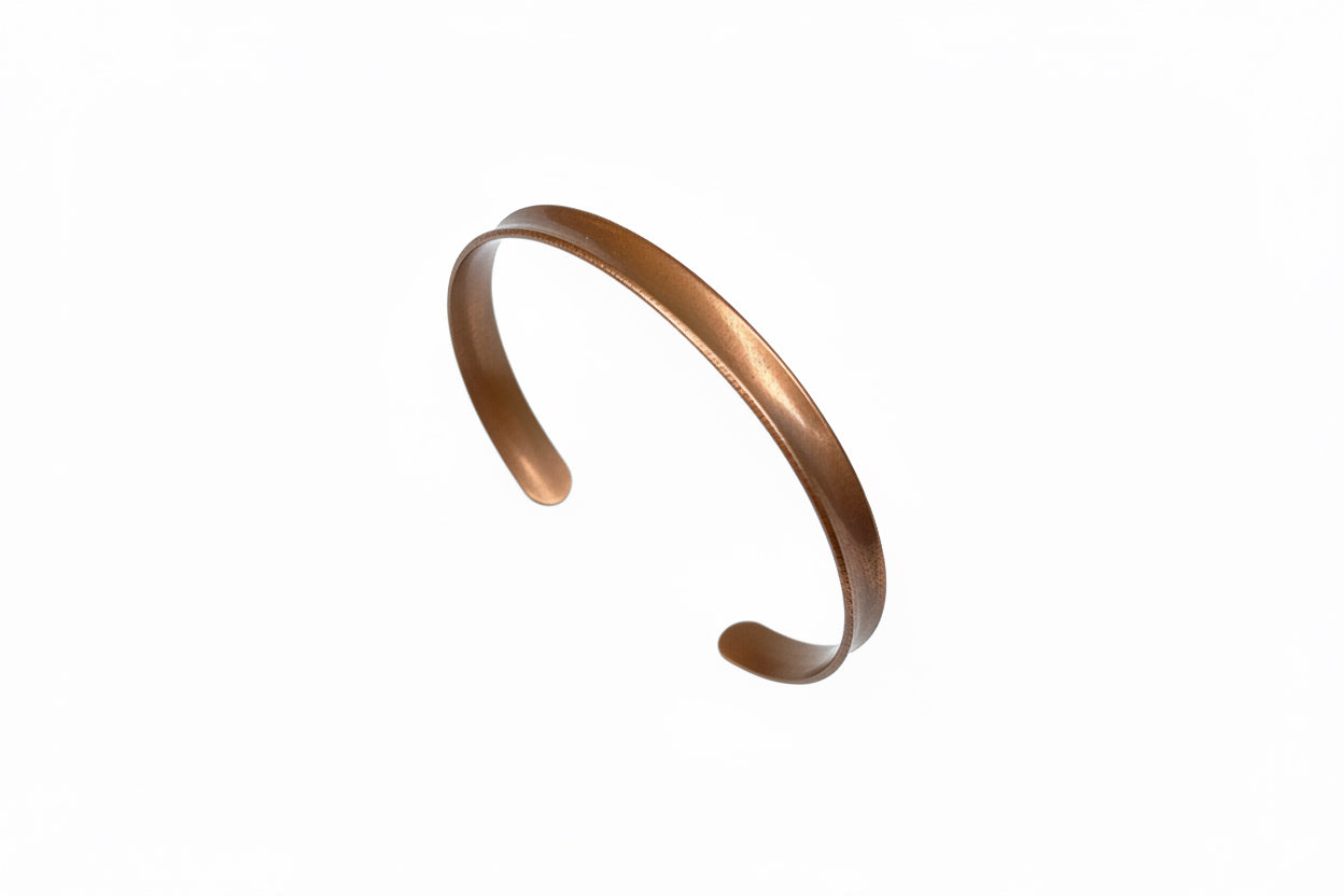 Concave Handmade Copper Bracelet - Rustic