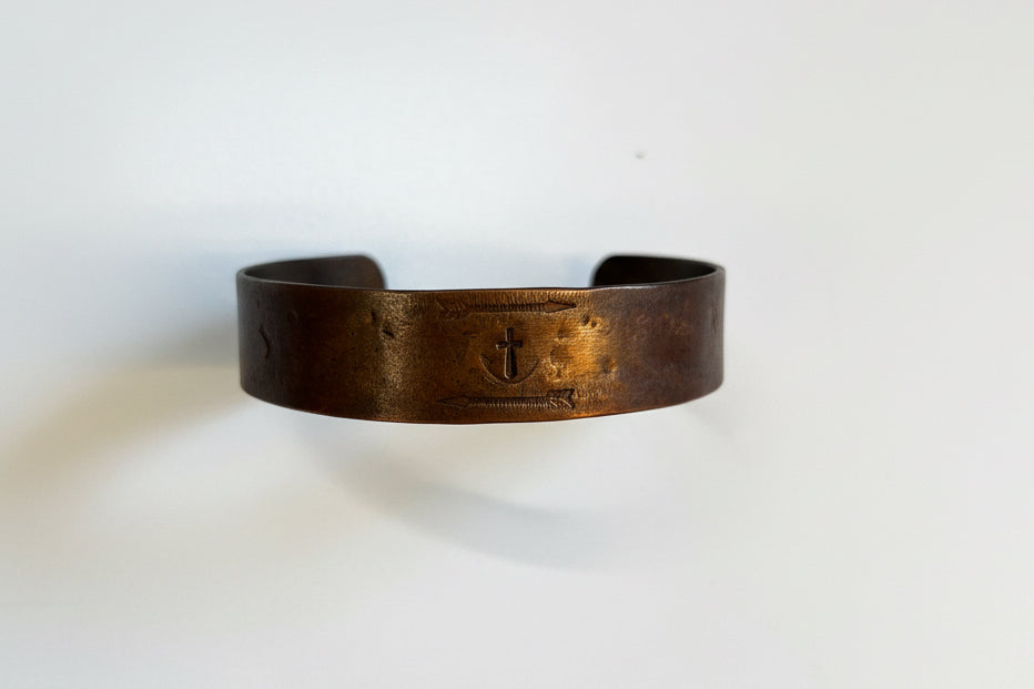 Premium Cuff Handmade Copper Bracelet - Rustic Hammered