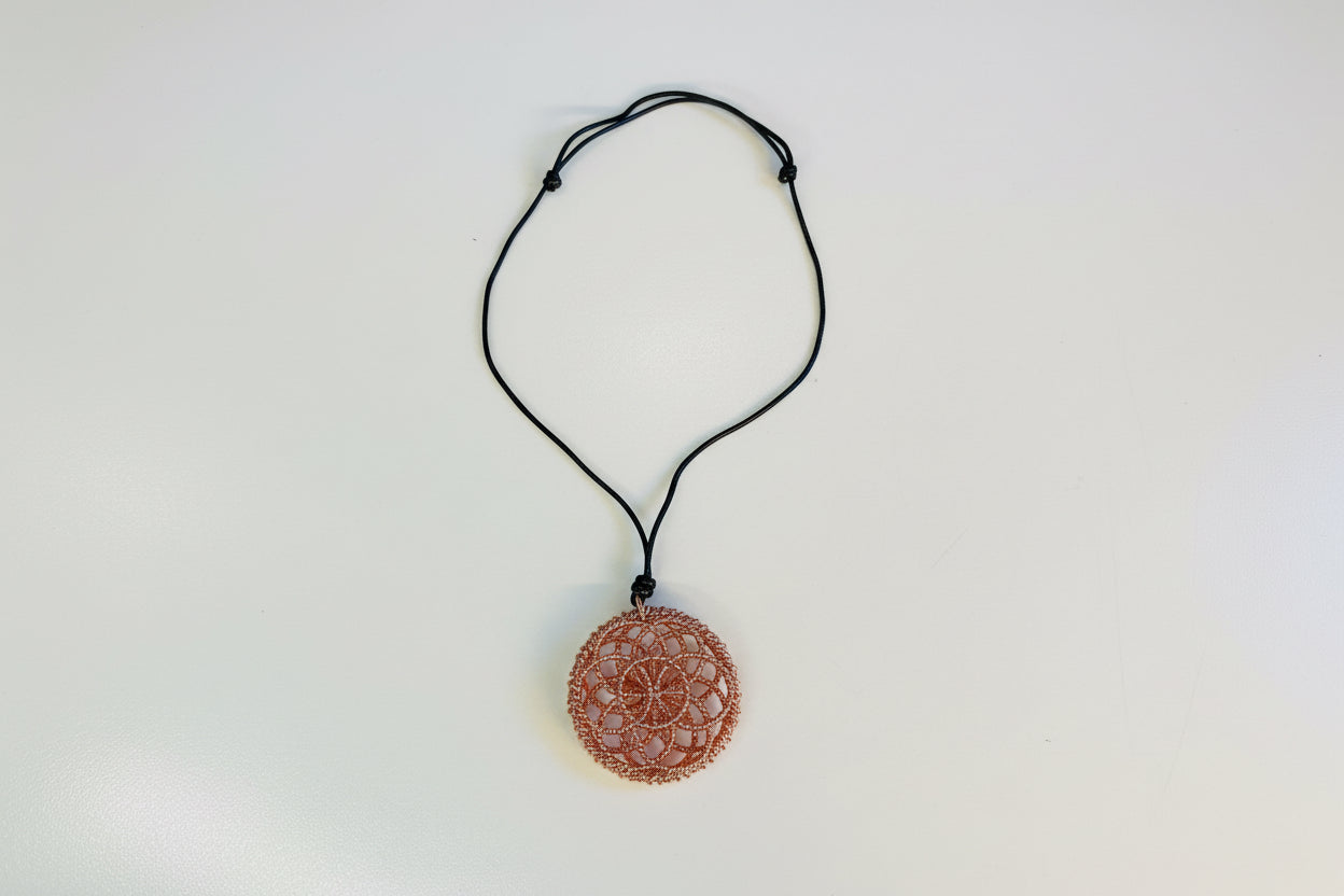 Copper Tensor Geometry Pendants