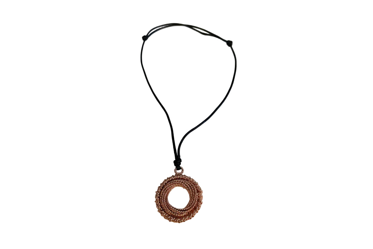 Copper Tensor Geometry Pendants