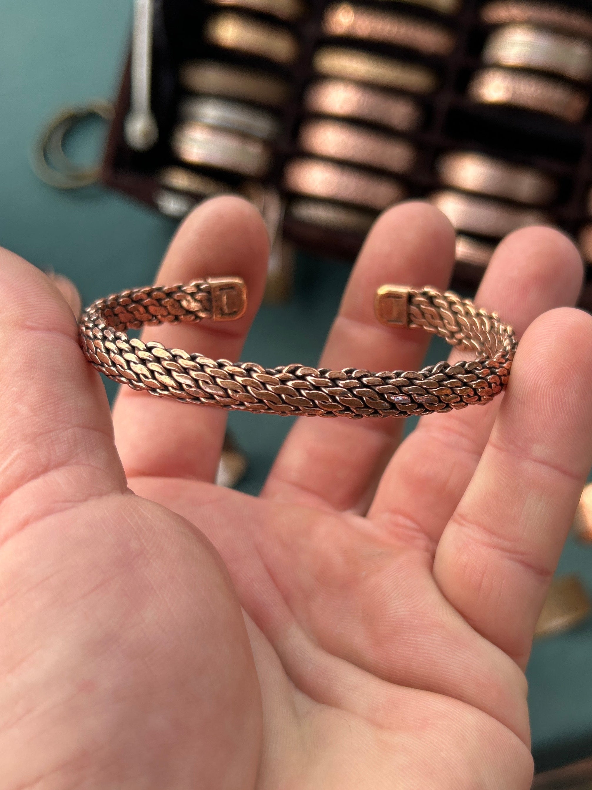 Premium Handmade Copper Bracelet - Rustic