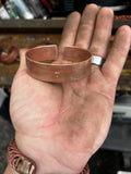 Hand Made Copper Pipe Cuff with Cross