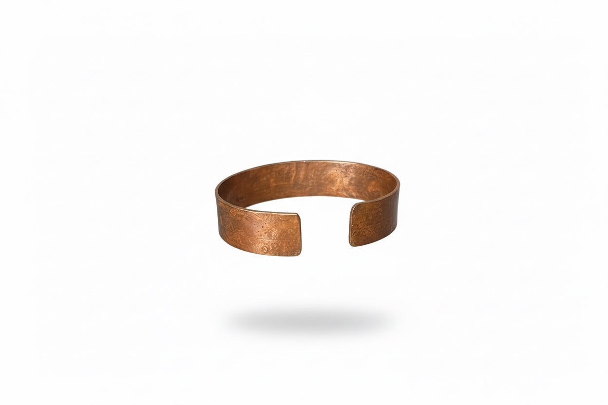 Handmade Copper Bracelet - Rustic Hammered