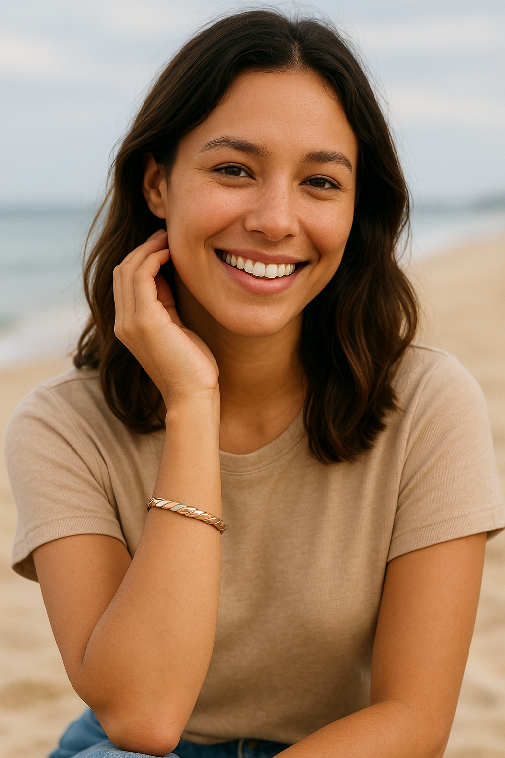 C Clamp copper Bracelet