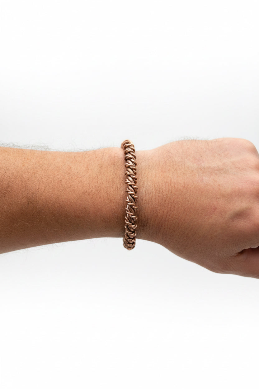Double Twist Copper Bracelet