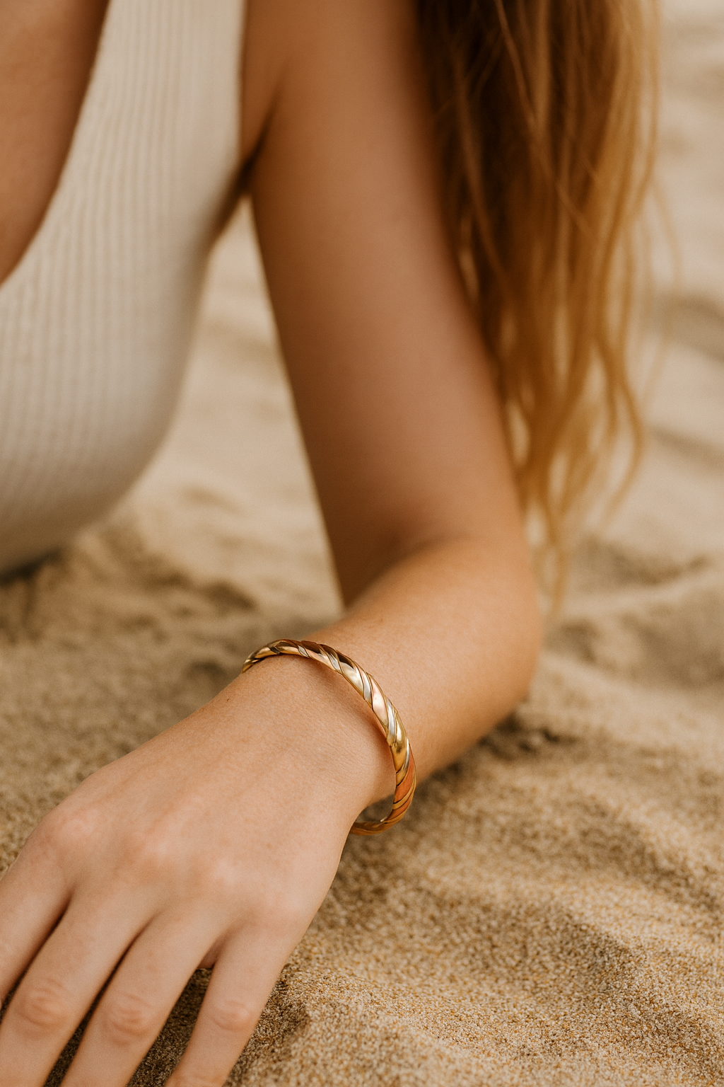 C Clamp copper Bracelet